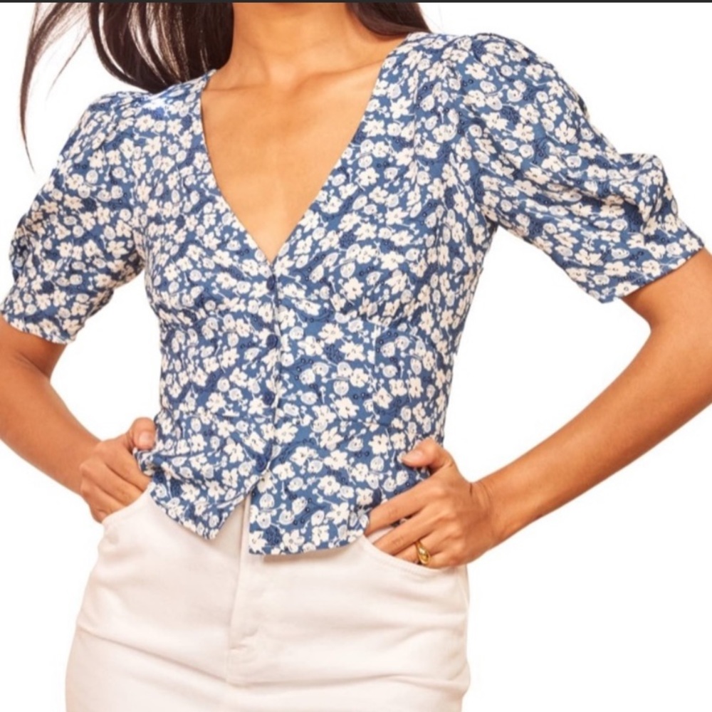 NWOT Reformation Madeline Top